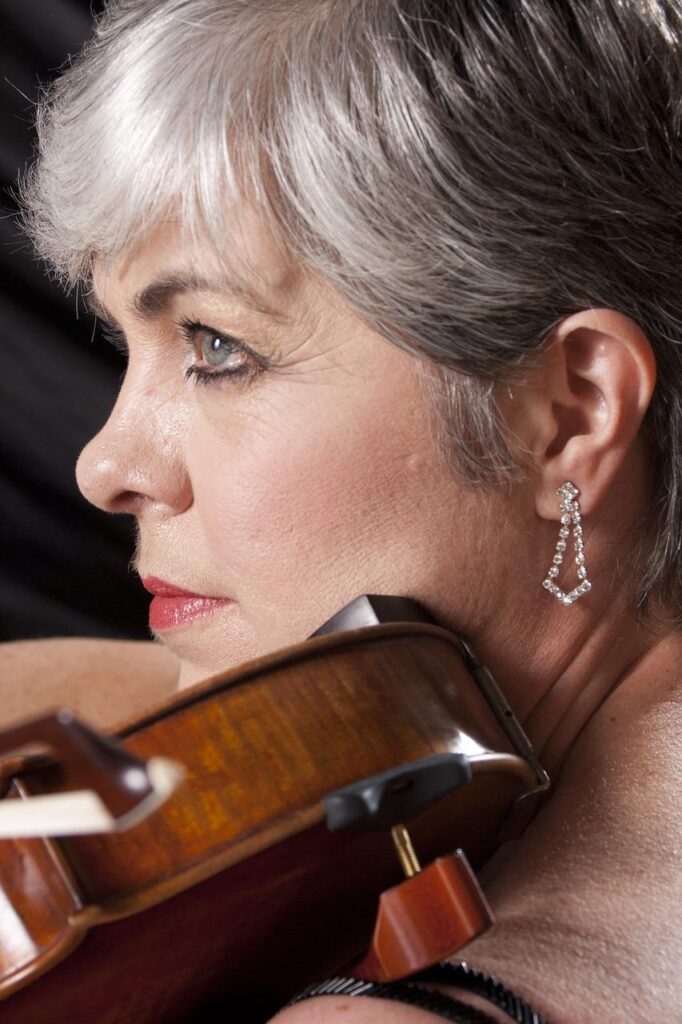 Woman playing a violin